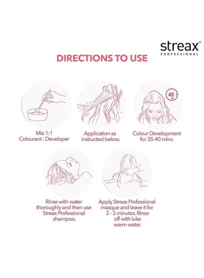 Streax Professional Argan Secret Hair Colourant Developer, Cream Developer for Rich Hair Colour, 250ml - Image 4